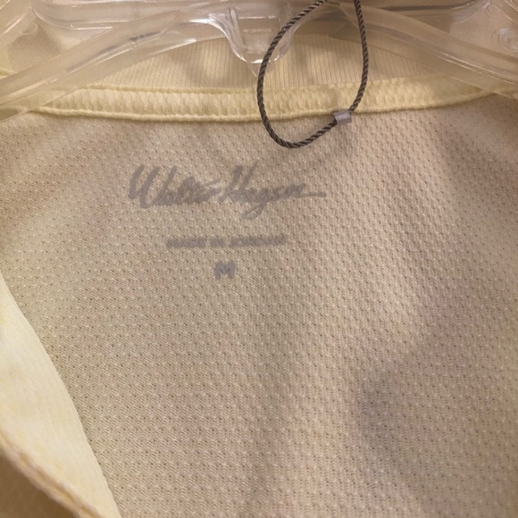 Walter Hagan women’s Medium athletic collared tank top golf yellow poly new - Picture 4 of 11